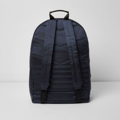 Navy blue puffer backpack